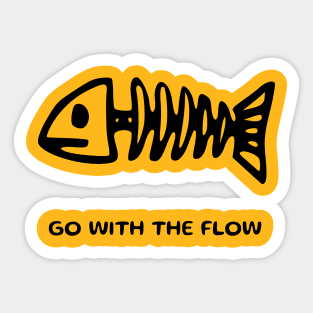 Go With The Flow Sticker